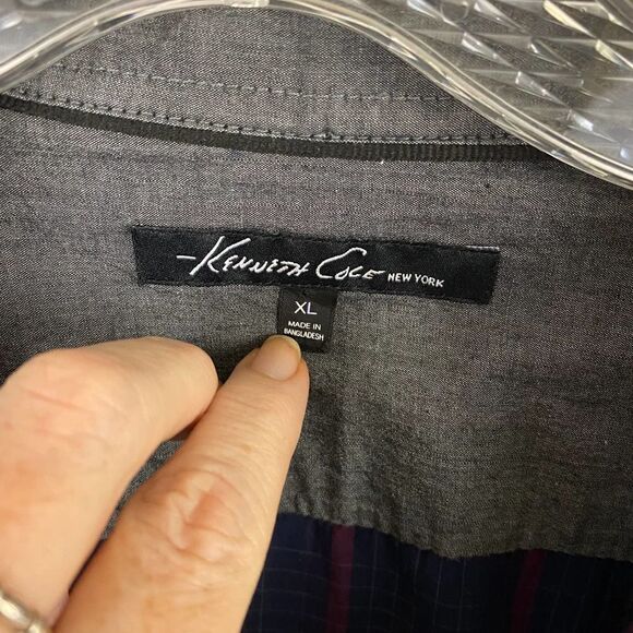 Men’s Kenneth Cole NY Plaid Button down Shirt - Picture 5 of 5